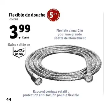 Lidl Flexible de douche offre