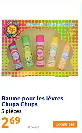 Action Baume pour les lèvres chupa chups offre