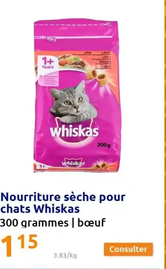 Action Nourriture sèche pour chats whiskas offre