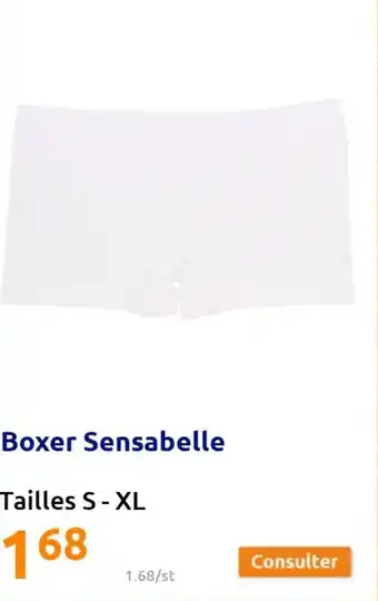Action Boxer sensabelle offre