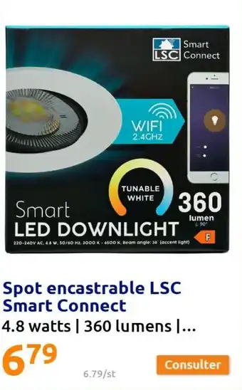 Action Spot encastrable LSC smart connect offre