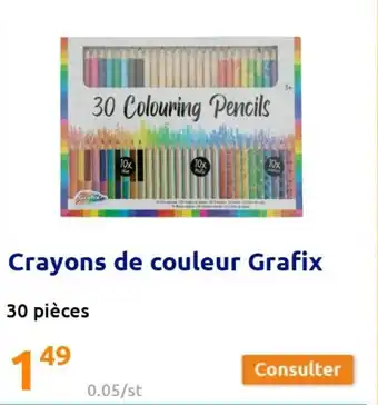 Action Crayons de couleur grafix offre