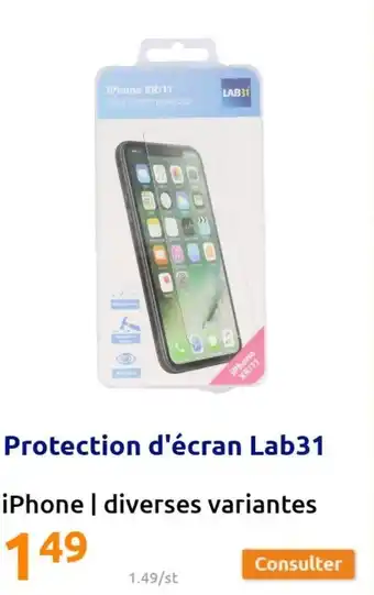 Action Protection d'écran lab31 offre