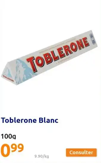Action Toblerone blanc offre