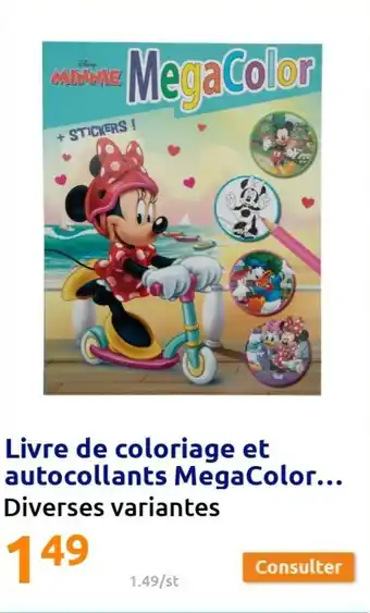 Action Livre de coloriage et offre