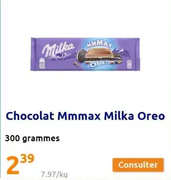 Action Chocolat mmmax milka oreo offre