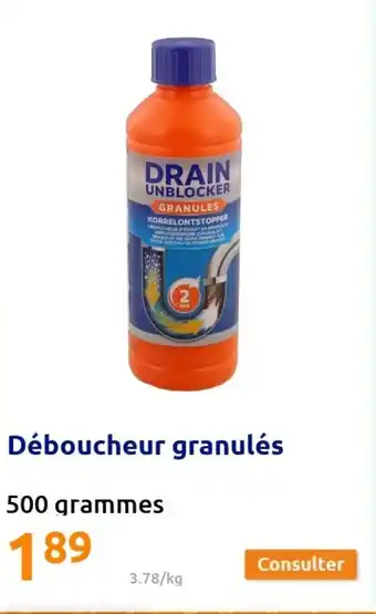 Action Déboucheur granulés offre