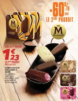 Netto Magnum bâtonnet glace deluxe double caramel x4 offre