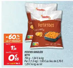Netto Netto potatoes surgelées offre