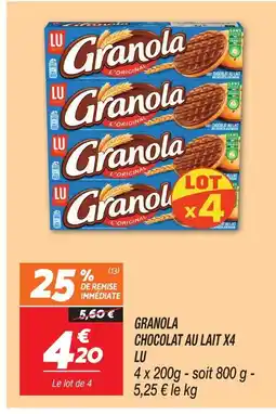 Netto Lu granola chocolat au lait offre