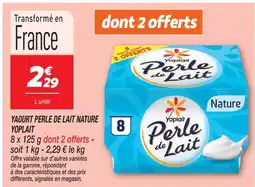 Netto Yoplait perle de lait nature offre