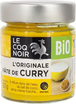Auchan Le coq noir l'originale pâte de curry bio le coq noir offre