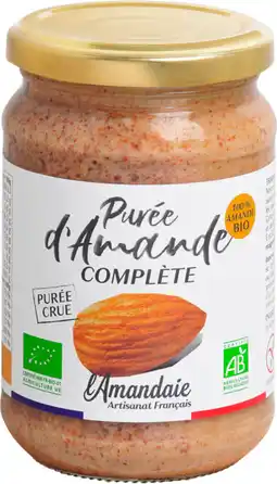 Auchan L amandaie purée d'amande complète bio l'amandaie offre