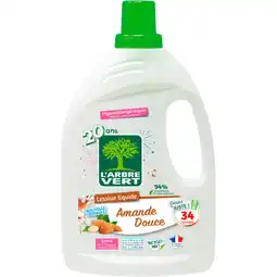 Auchan Arbre vert lessive liquide l'arbre vert offre
