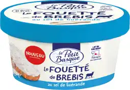 Auchan Le petit basque le fouetté de brebis le petit basque offre