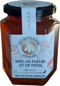 Auchan Les apiculteurs associes miel de fleurs et thym les apiculteurs associés offre