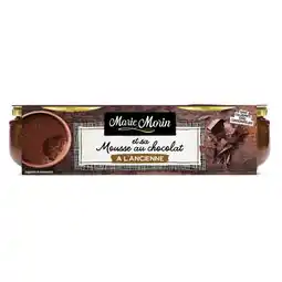 Auchan Marie morin mousse au chocolat à l'ancienne marie morin offre