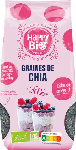 Auchan Supermarché Happy bio graines bio de chia happy bio offre