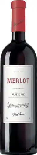Auchan Supermarché Sans marque gdm pierre chanau igp oc 75 cl offre