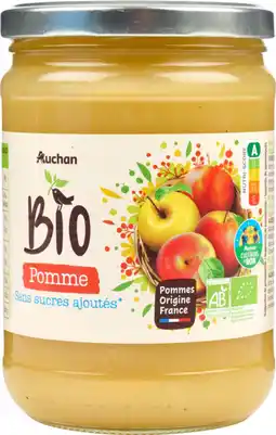 Auchan Supermarché Auchan bio auchan bio compote de pomme offre