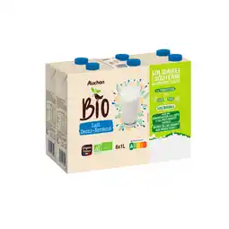 Auchan Supermarché Auchan bio lait demi-écrémé auchan bio offre