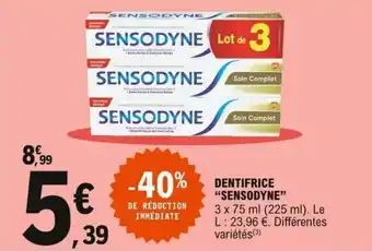 E.Leclerc Dentifrice Sensodyne offre