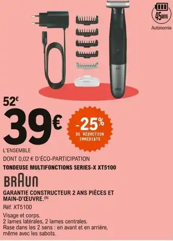 E.Leclerc Tondeuse multifonctions Series-X XT5100 offre