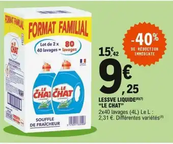 E.Leclerc Lessve Liquide Le Chat offre