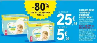 E.Leclerc Changes bébé Pampers Premium Protection offre
