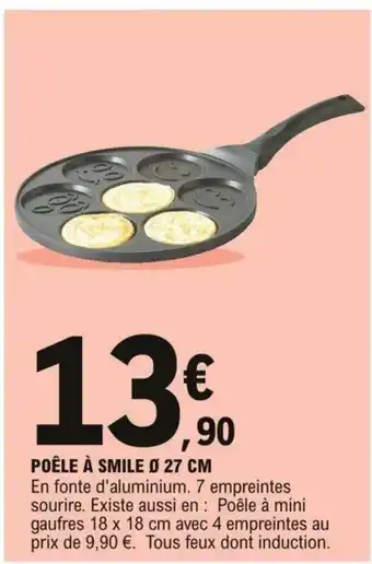 E.Leclerc Poêle à Smile 27cm offre