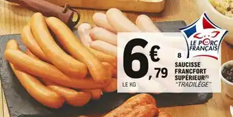 E.Leclerc Saucisse Francfort offre