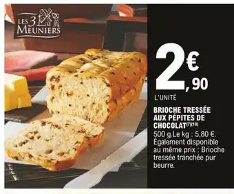 E.Leclerc Brioche Tressée Aux Pépites de Chocolat offre