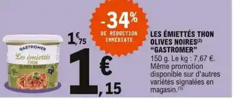 E.Leclerc Les Émiettés Thon Olives Noires offre