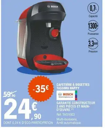 E.Leclerc Cafetière à Dosettes offre