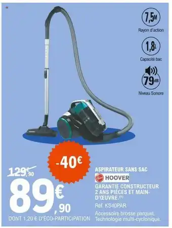 E.Leclerc Aspirateur Sans Sac offre