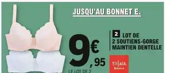 E.Leclerc Lot de 2 Soutiens-Gorge offre