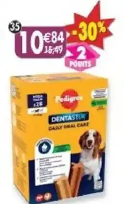 Maximo Pedigree Dentastix 28 bâtonnets anti-tartre offre
