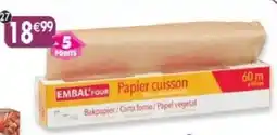 Maximo Papier cuisson offre