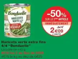 Monop' BONDUELLE Haricots verts extra fins offre