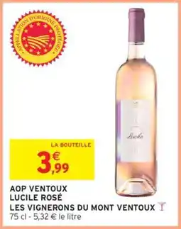 Intermarché AOP Ventoux Lucile Rosé offre