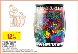Intermarché VIN DE FRANCE BIB'ART ROSÉ PUECH-HAUT offre