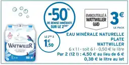 Intermarché Eau Minérale Naturelle Plate Wattwiller offre