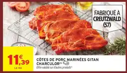 Intermarché CÔTES DE PORC MARINÉES GITAN CHARCULOR offre