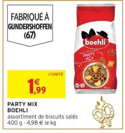 Intermarché PARTY MIX BOEHLI offre