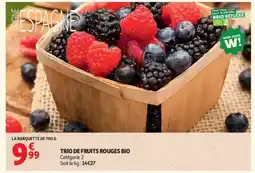 Auchan Trio De Fruits Rouges Bio offre
