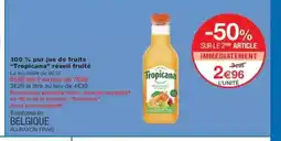 Monop' TROPICANA 100 % pur jus de fruits réveil fruité offre
