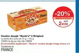 Monop' KOOK'S Cookie dough L'Original offre