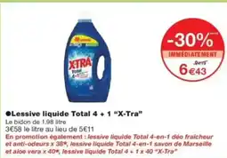 Monop' X-TRA Lessive liquide Total 4 + 1 offre