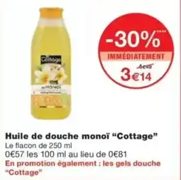 Monop' COTTAGE Huile de douche monoï offre
