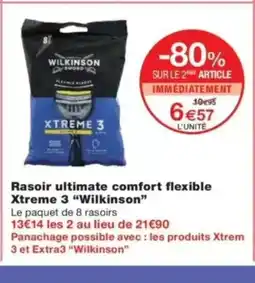 Monop' WILKINSON Rasoir ultimate comfort flexible Xtreme 3 offre